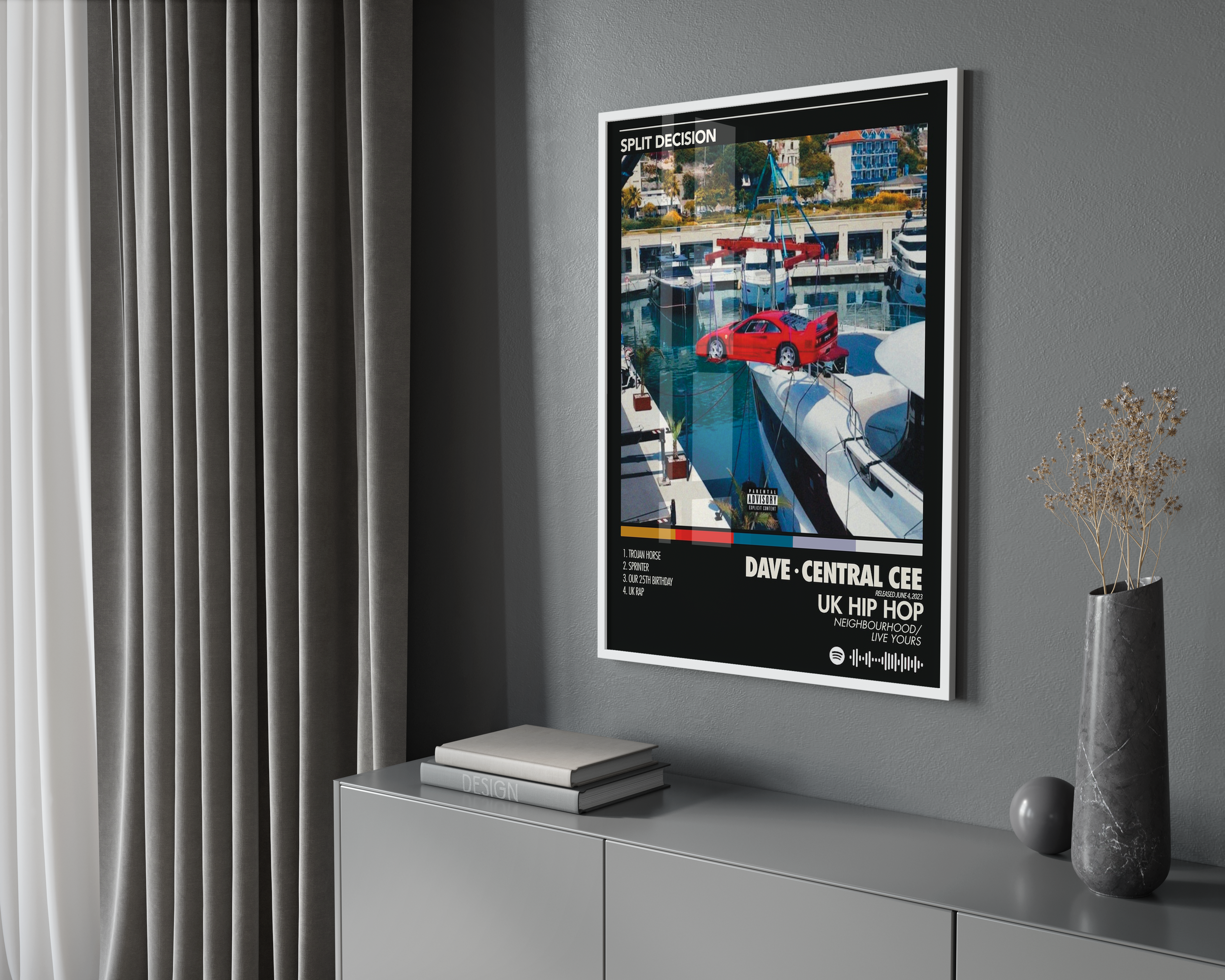 Central Cee 'Split Decision' Album Poster | Hype Posters