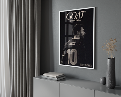 Lionel Messi 'GOAT' Poster | Hype Posters