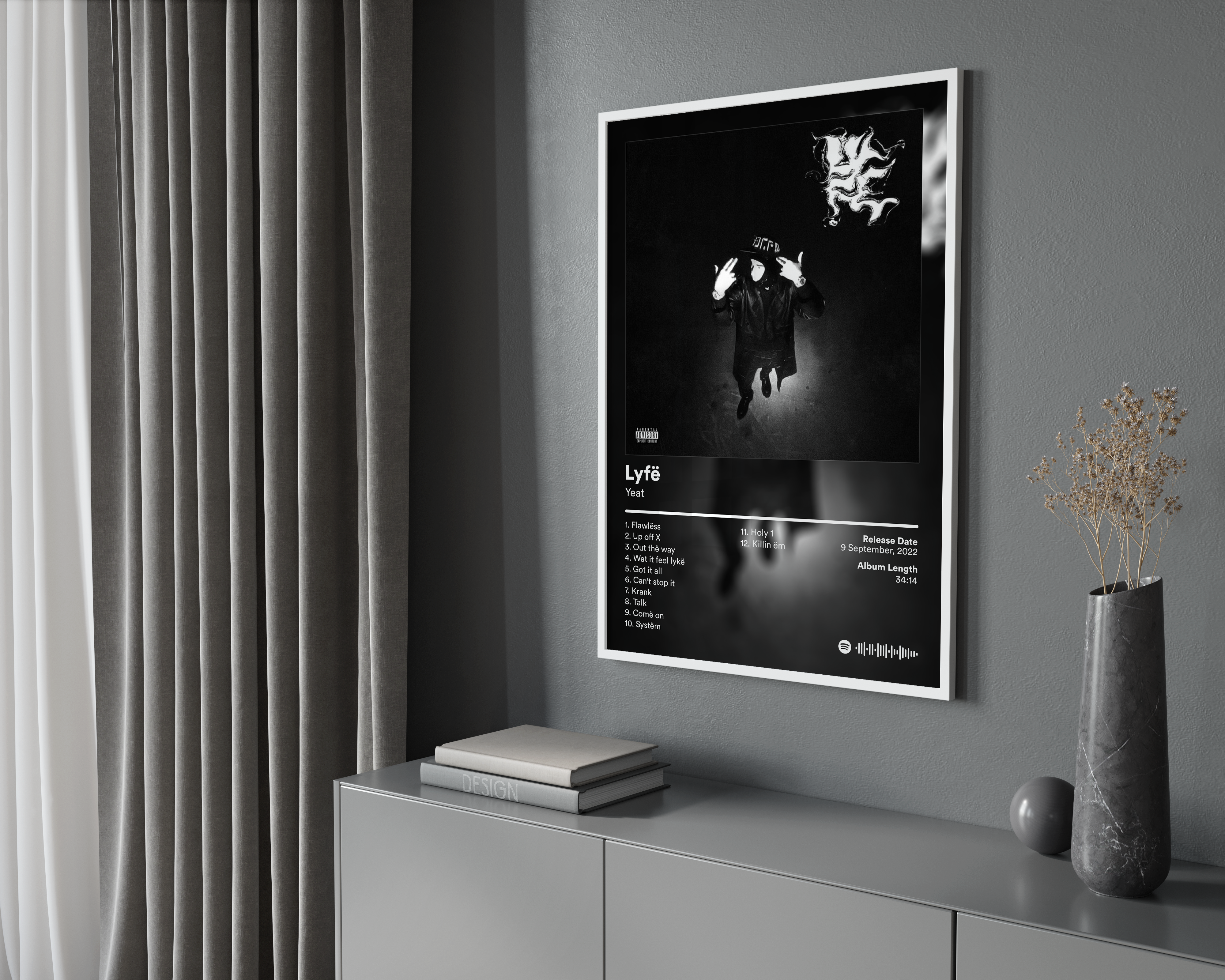 Yeat 'Lyfë' Album Poster | Hype Posters