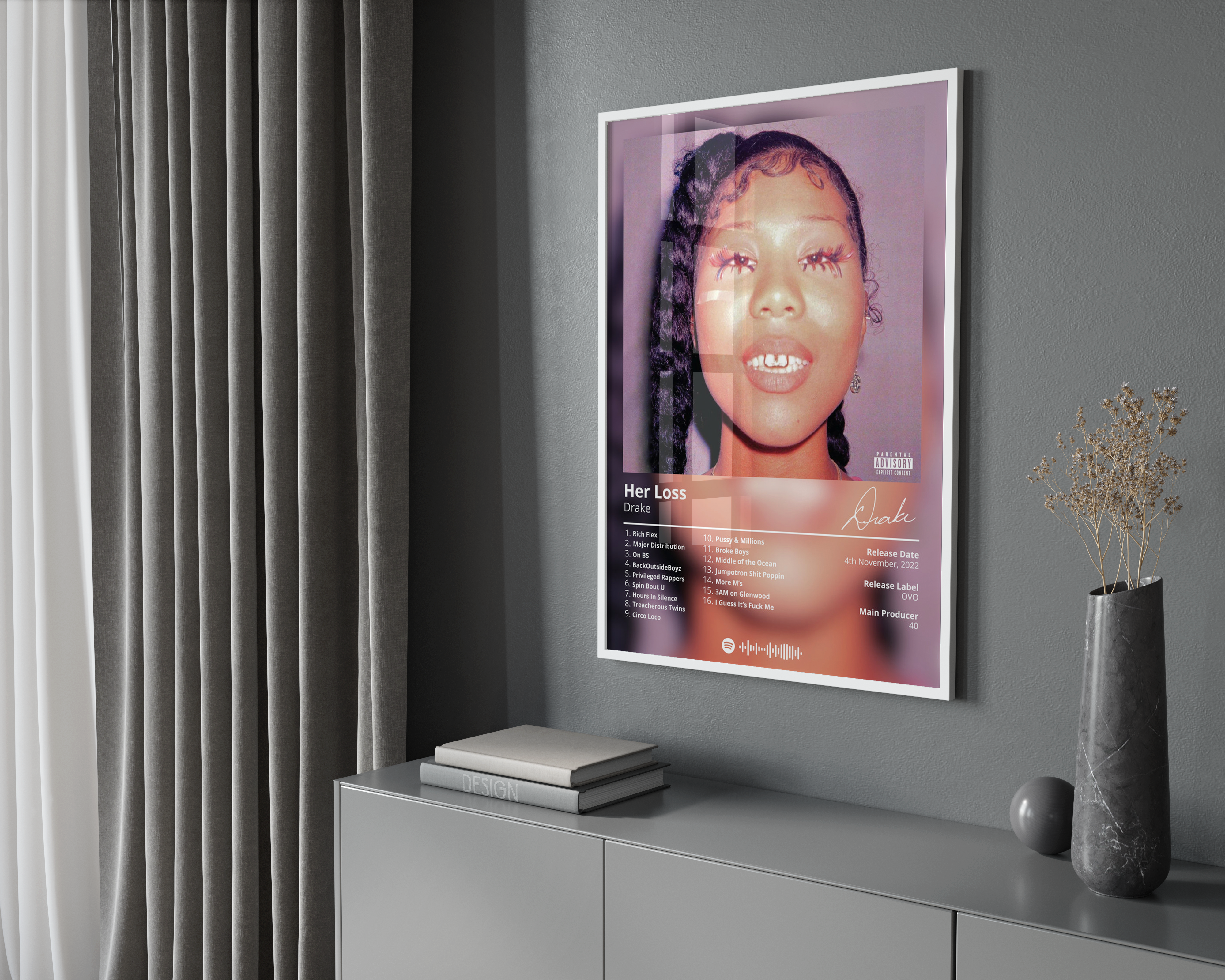 Drake 'Her Loss' Album Poster | Hype Posters