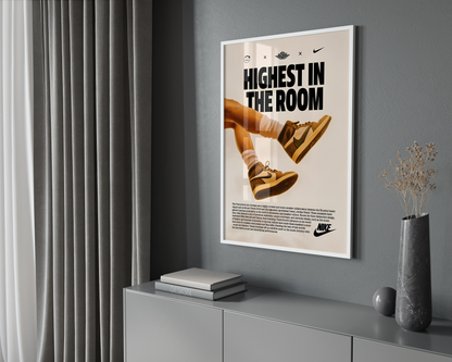 Highest In The Room Jordans Poster | Hype Posters