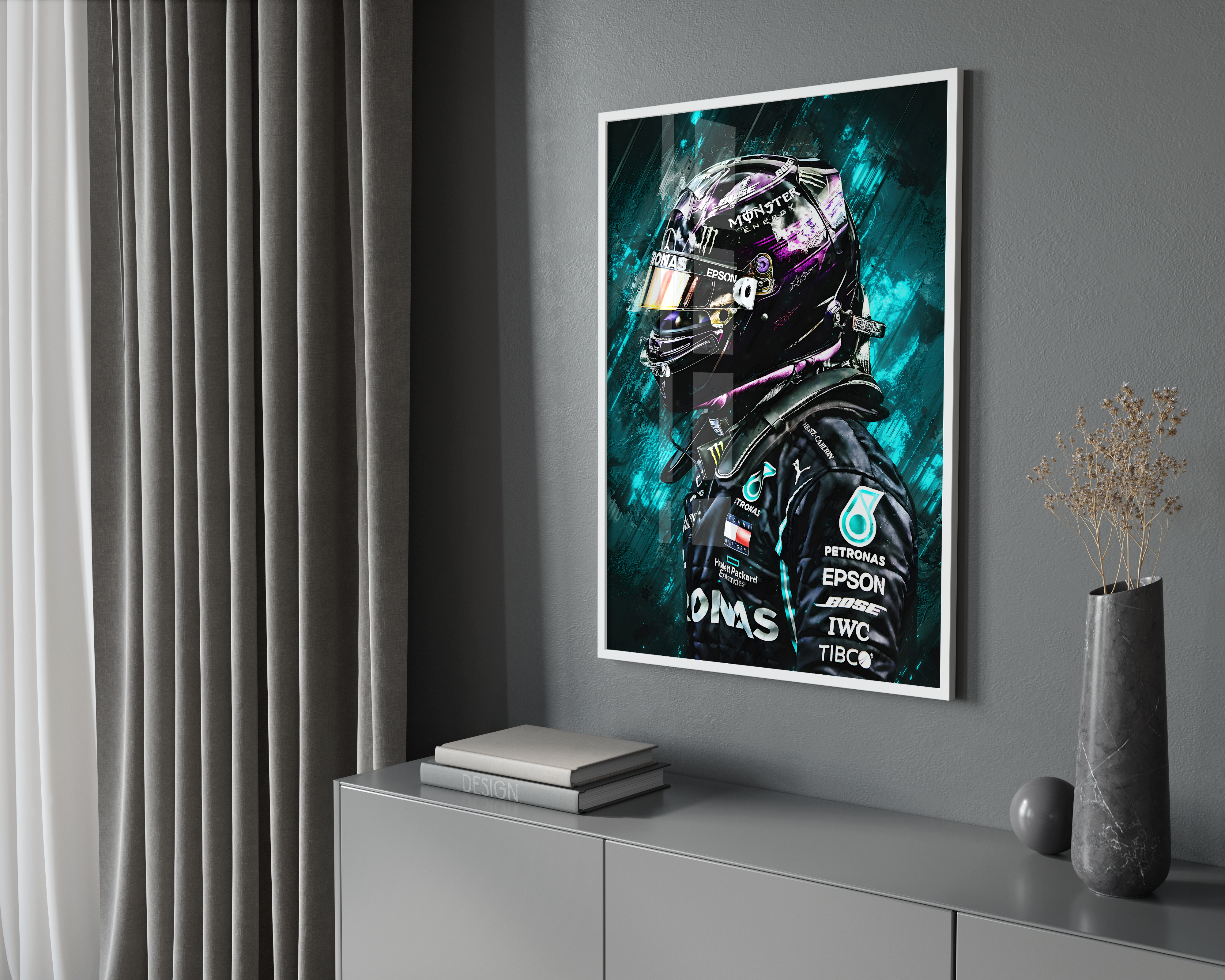 Lewis Hamilton Painting Poster | Hype Posters