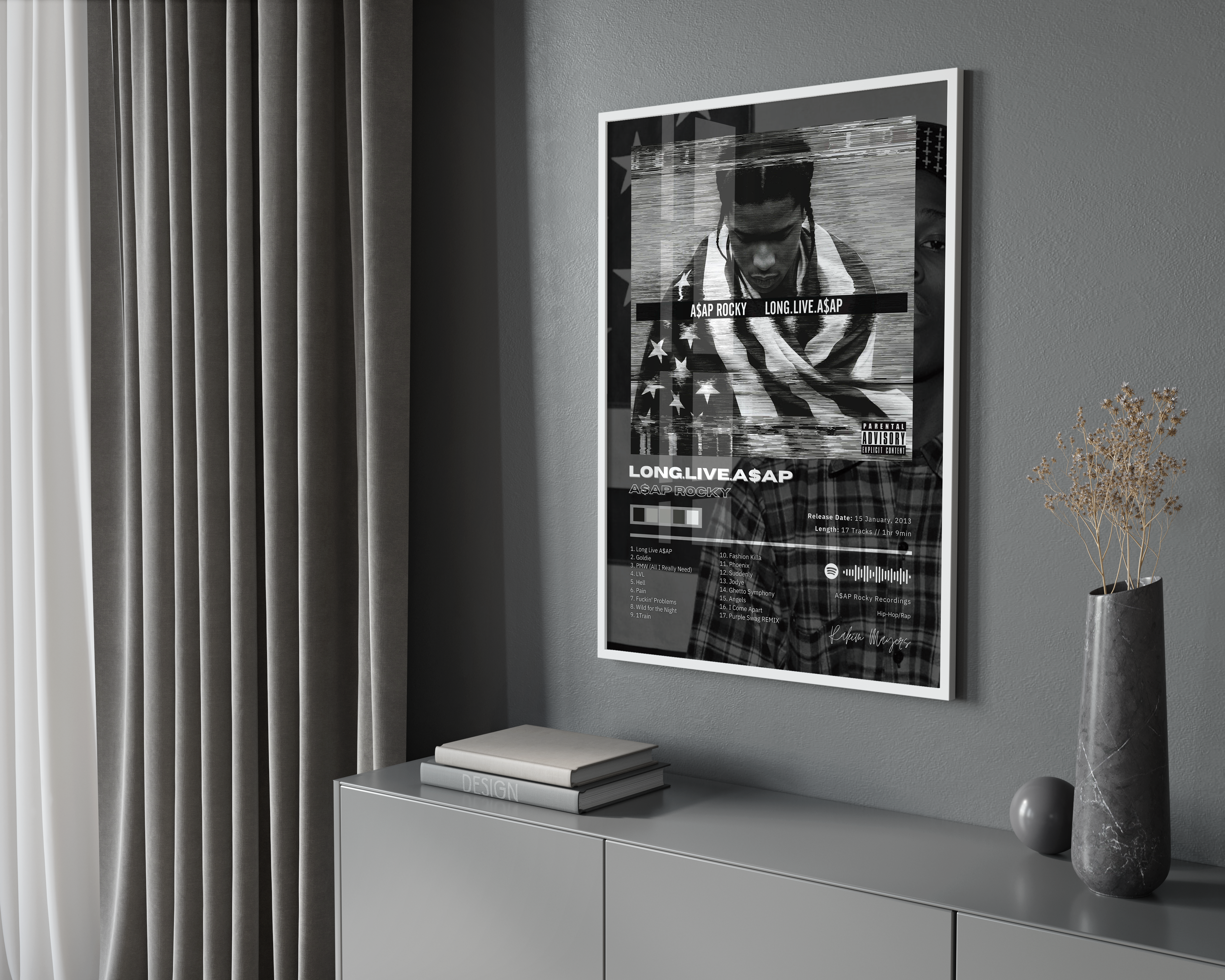 Asap Rocky 'Long Live A$ap' Album Poster | Hype Posters