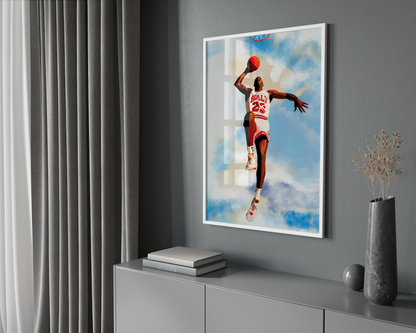 Jordan Bulls Fly Poster | Hype Posters