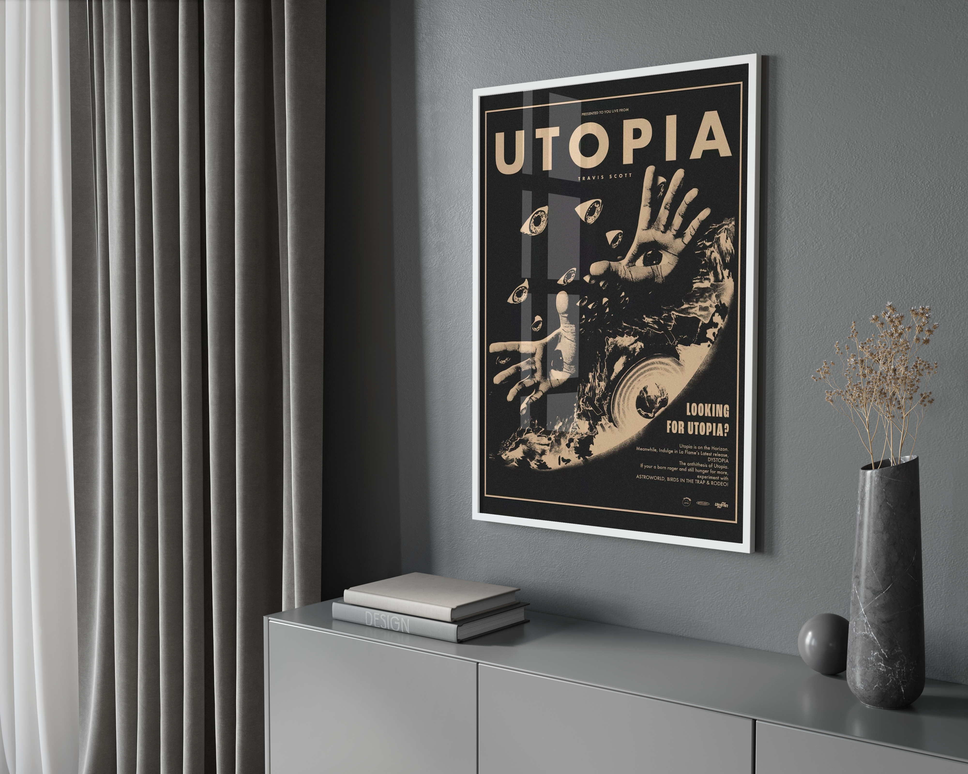 Travis Scott 'Looking For Utopia' Poster | Hype Posters