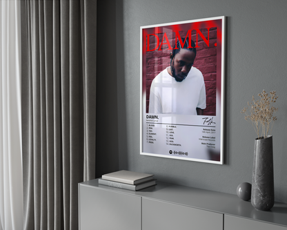 Kendrick Lamar - "Damn" Album Poster | Hype Posters