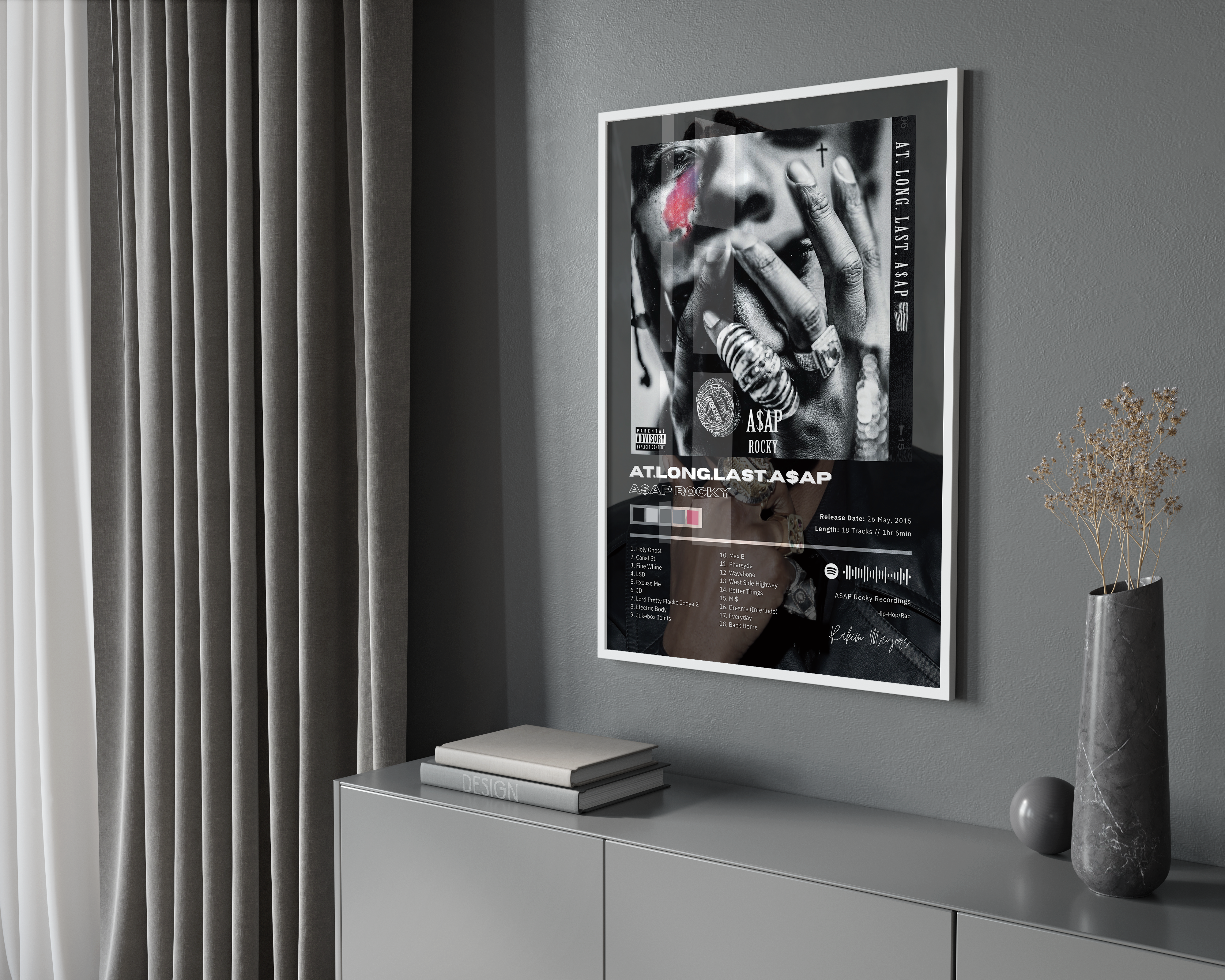 Asap Rocky 'At Long Last' Album Poster | Hype Posters