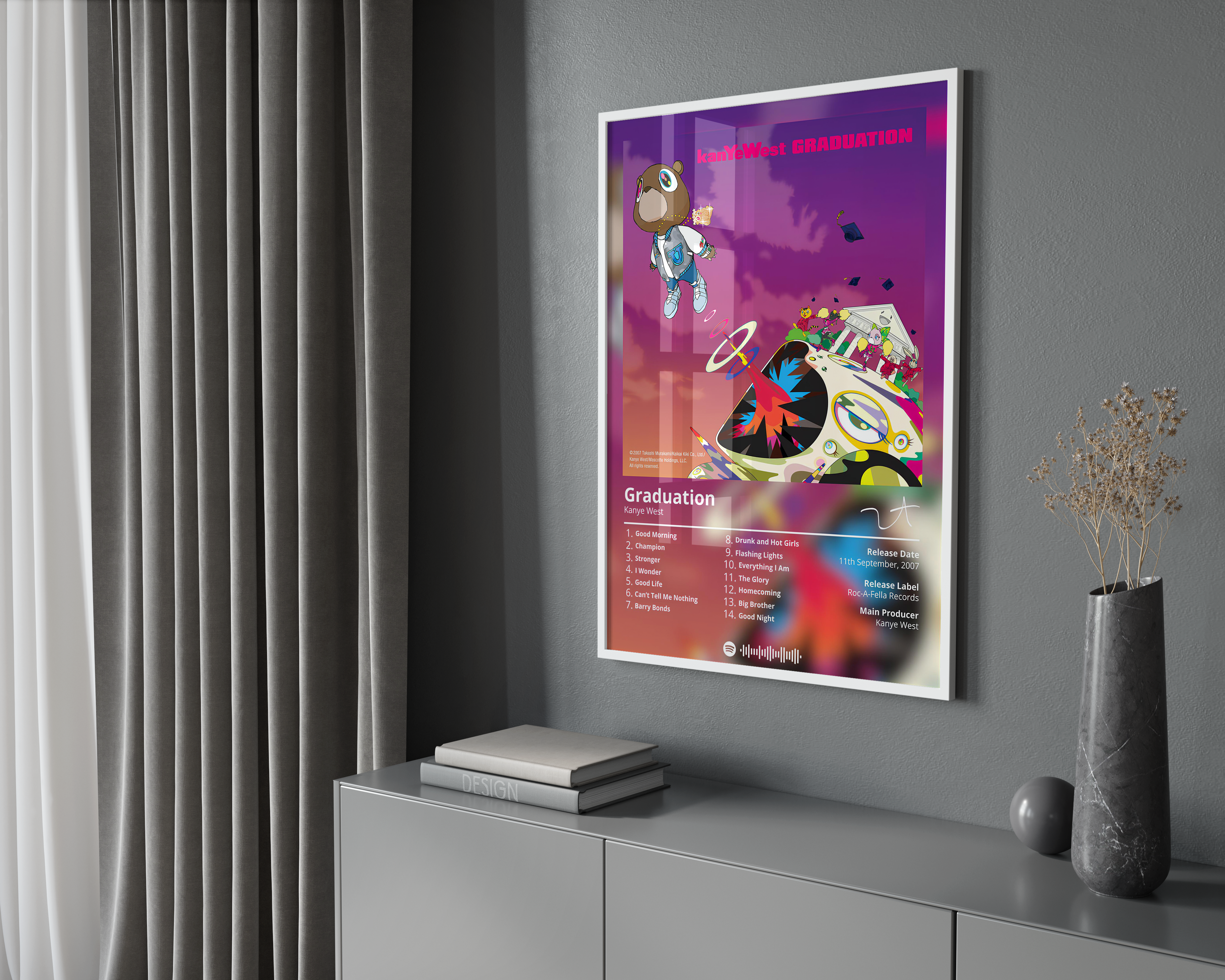 Kanye West 'Graduation' Album Poster | Hype Posters