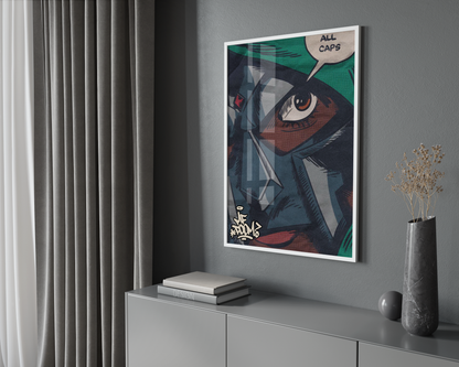 MF Doom 'All Caps' Poster | Hype Posters