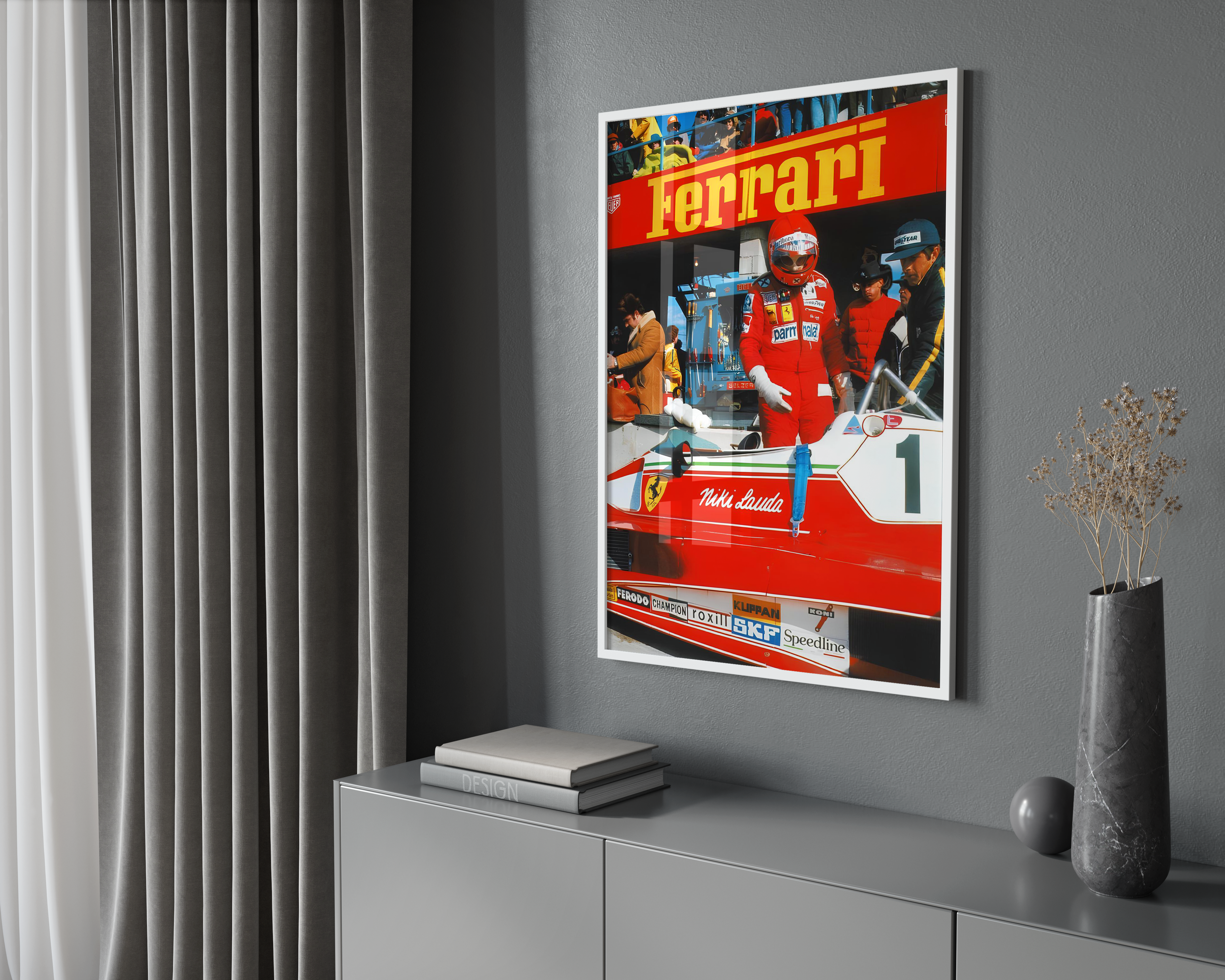 Ferrari Lauda F1 Vintage Poster | Hype Posters