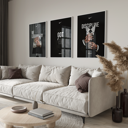 Nike Money Motivational Poster Set | Hype Posters