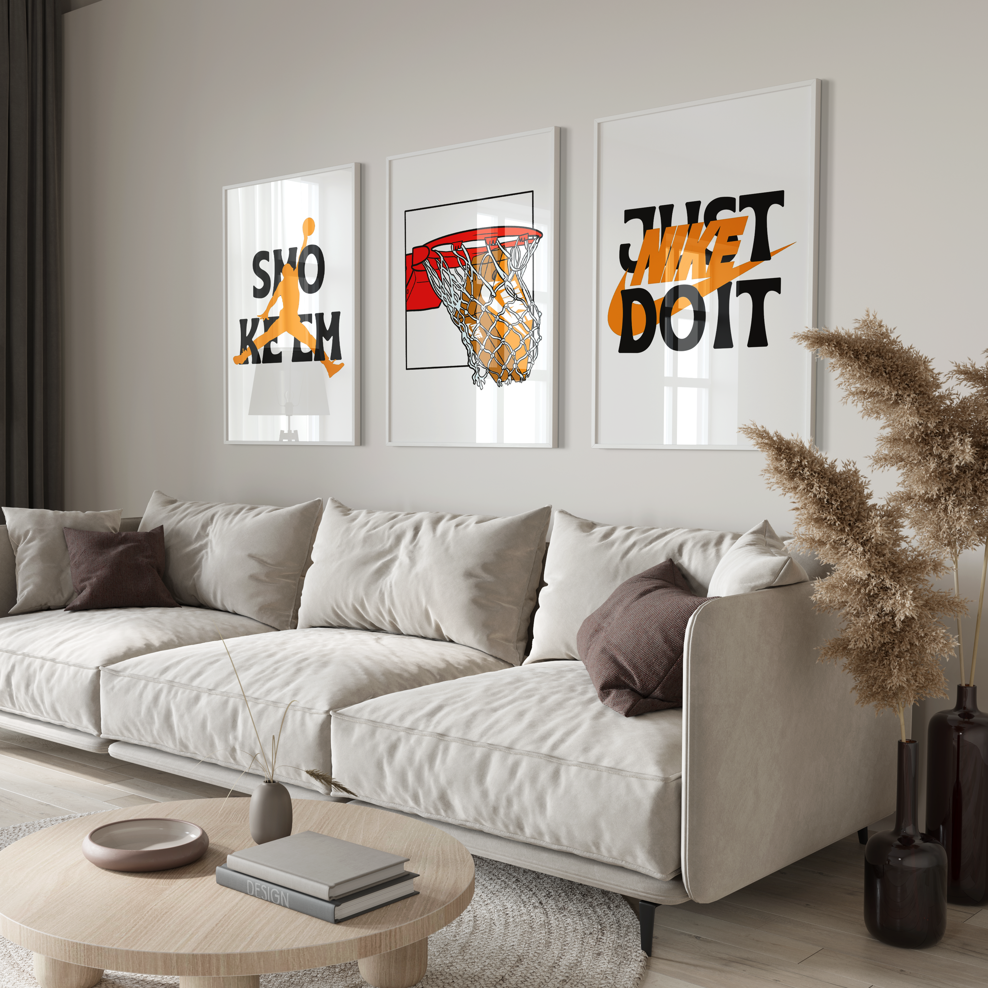 Nike Retro Basketball Poster Set | Hype Posters