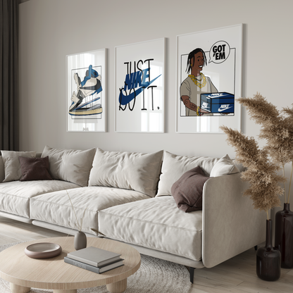 Nike x Travis Scott Sneaker Poster Set | Hype Posters