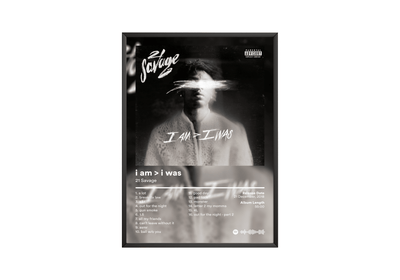 21 Savage 'i am > i was' Album Poster - Posters, Prints & Wall Art | HYPE Posters