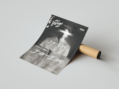 21 Savage 'i am > i was' Album Poster - Posters, Prints & Wall Art | HYPE Posters