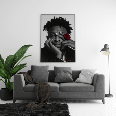 21 Savage - Rose Poster - Posters, Prints & Wall Art | HYPE Posters