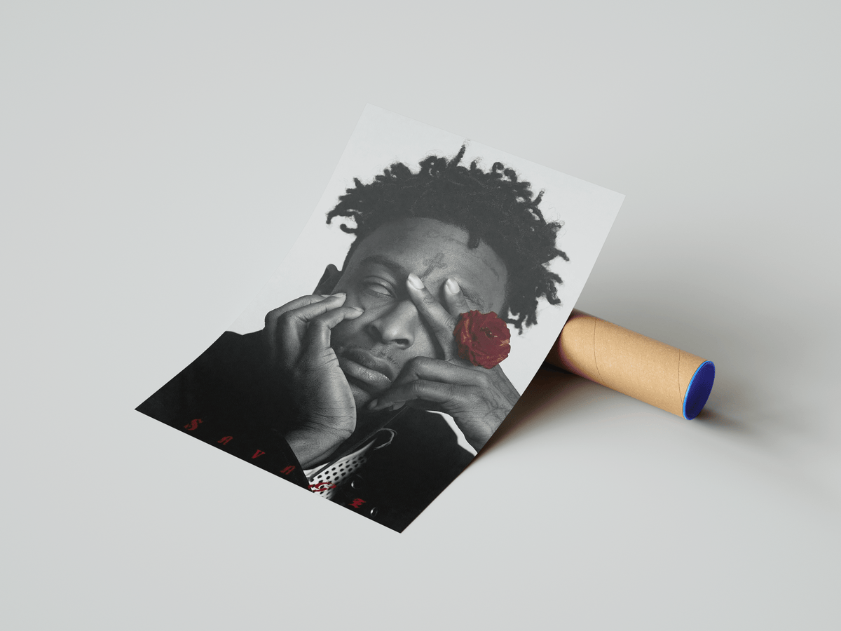 21 Savage - Rose Poster - Posters, Prints & Wall Art | HYPE Posters