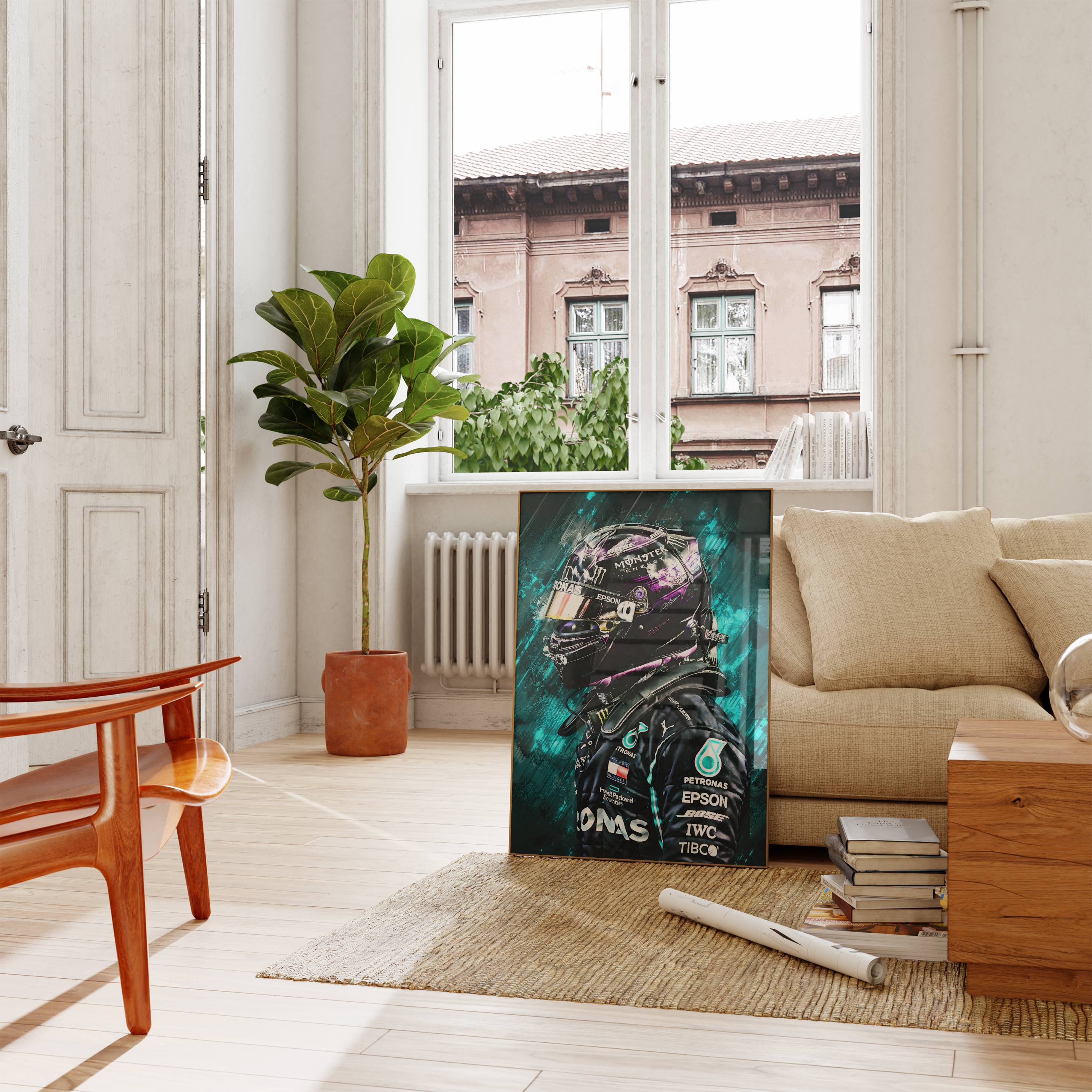 Lewis Hamilton Painting Poster | Hype Posters