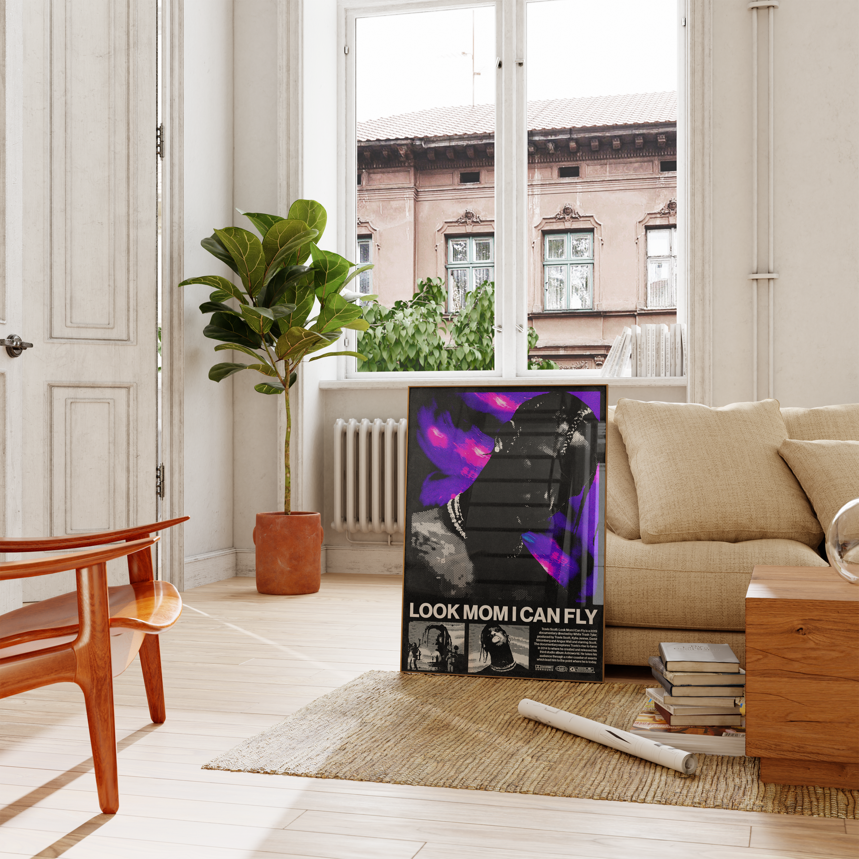 Travis Scott 'Look Mom' Retro Poster | Hype Posters