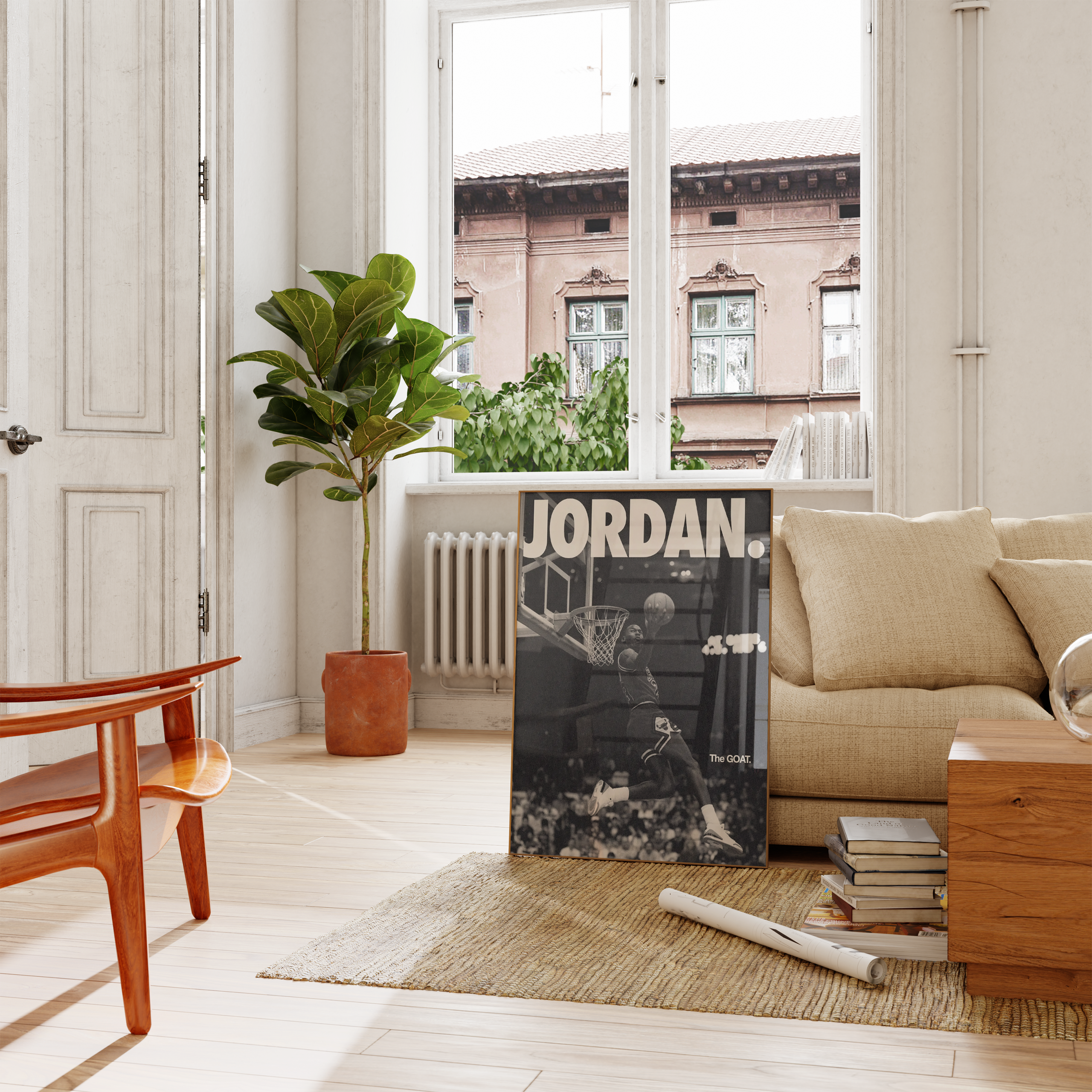 Michael Jordan 'The Goat' Poster | Hype Posters