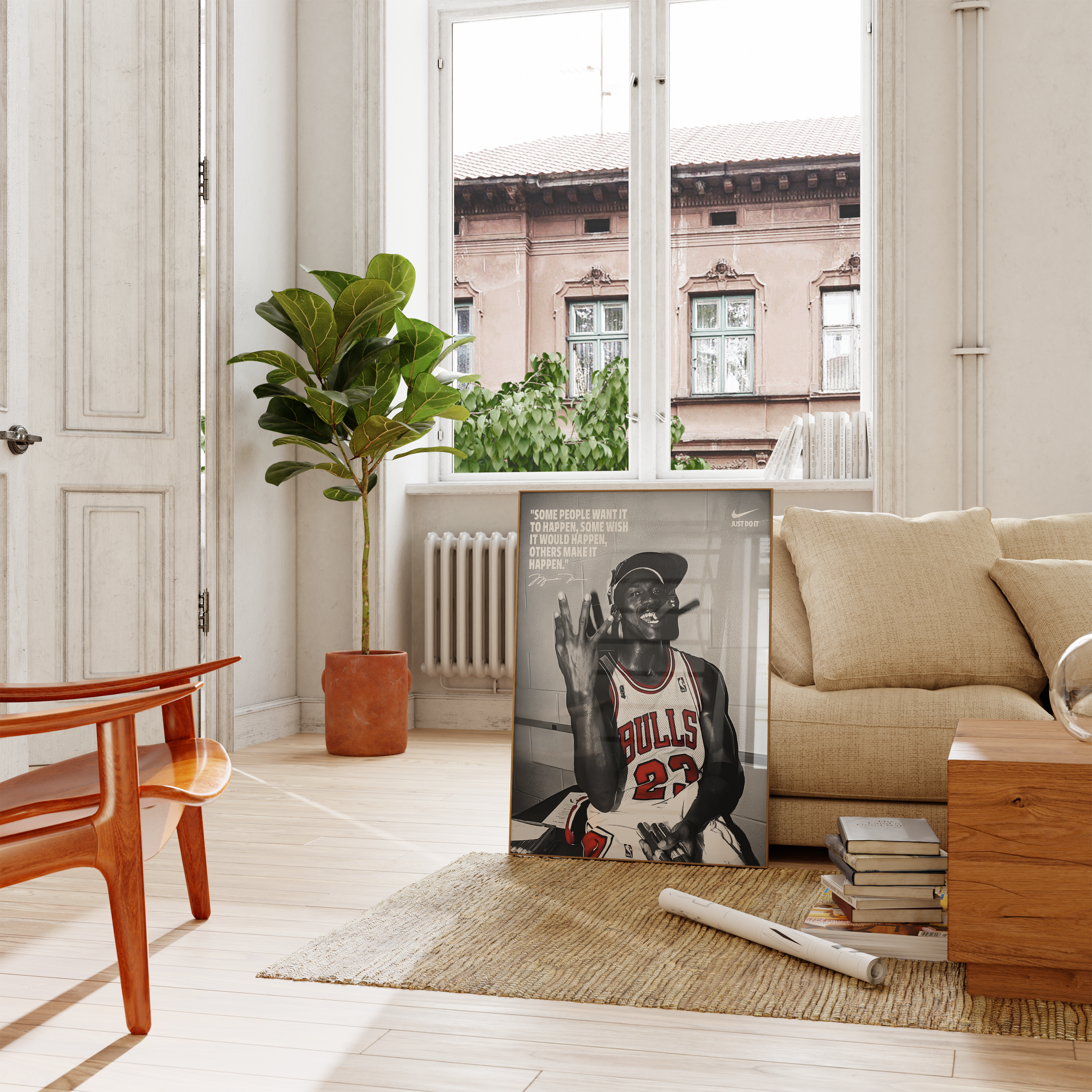 Michael Jordan Vintage Trophy Poster | Hype Posters