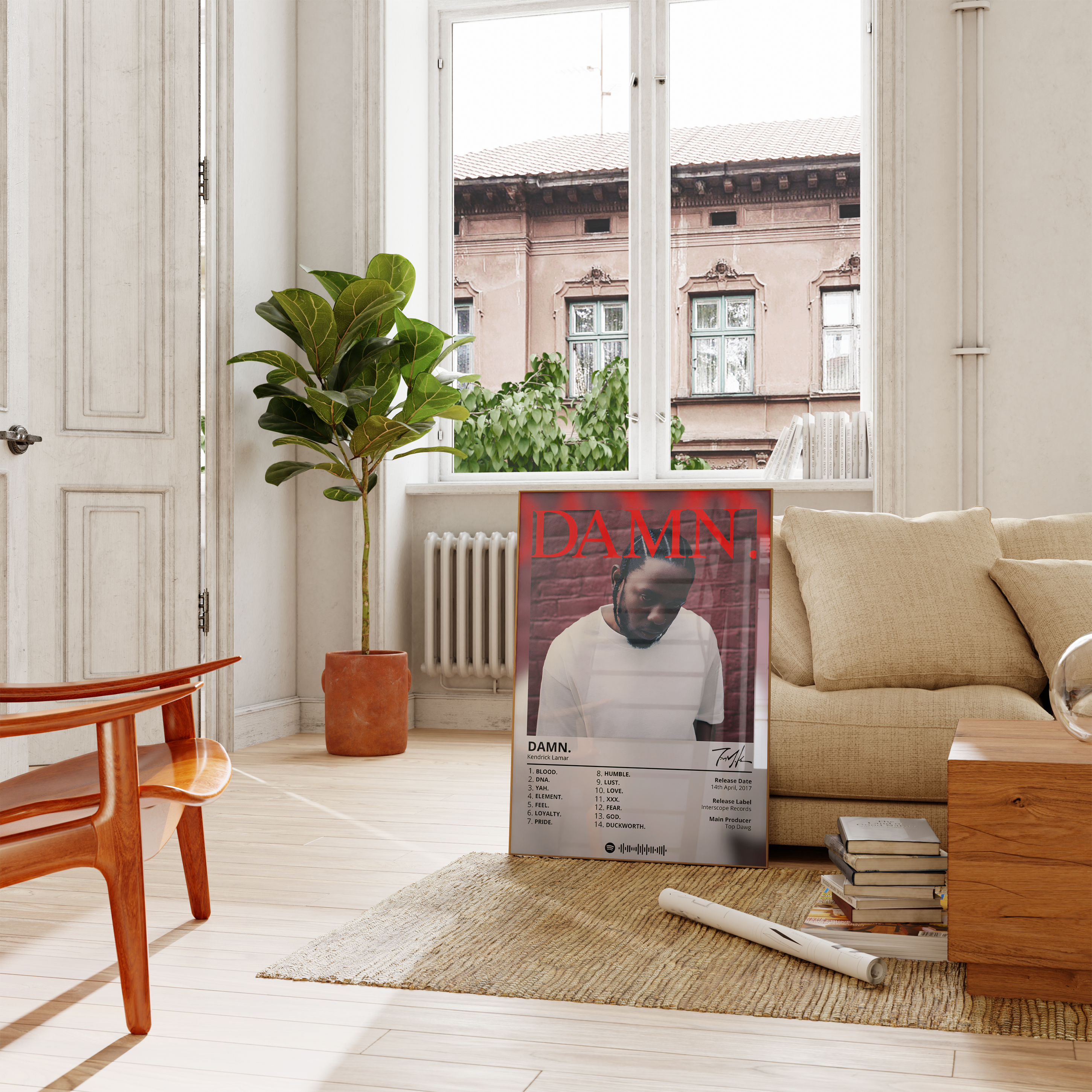 Kendrick Lamar - "Damn" Album Poster | Hype Posters