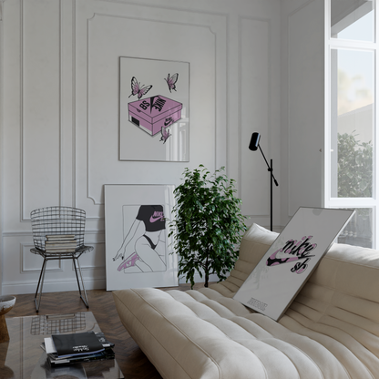 Nike Pink Sneaker Poster Set | Hype Posters