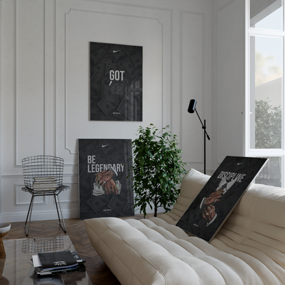 Nike Money Motivational Poster Set | Hype Posters
