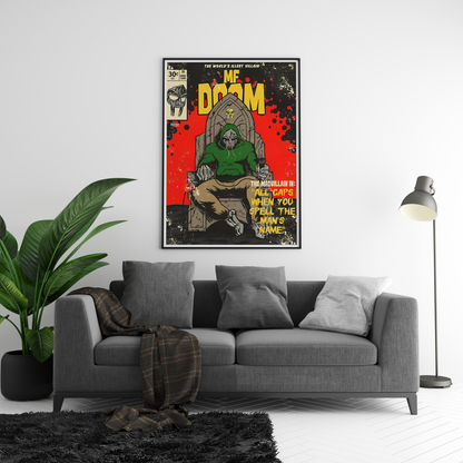 MF Doom 'Comic' Poster | Hype Posters