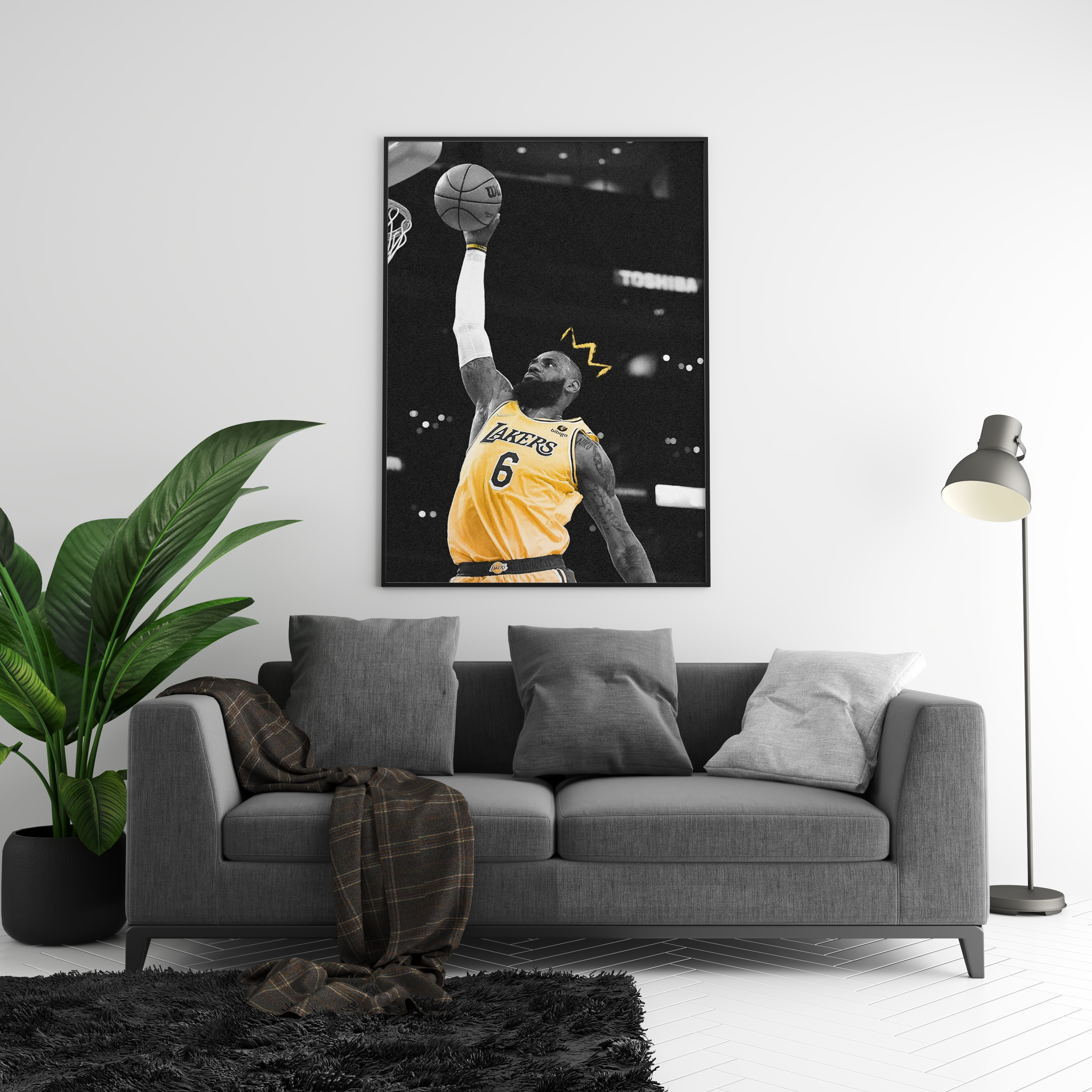 Lebron James 'KING' Poster | Hype Posters