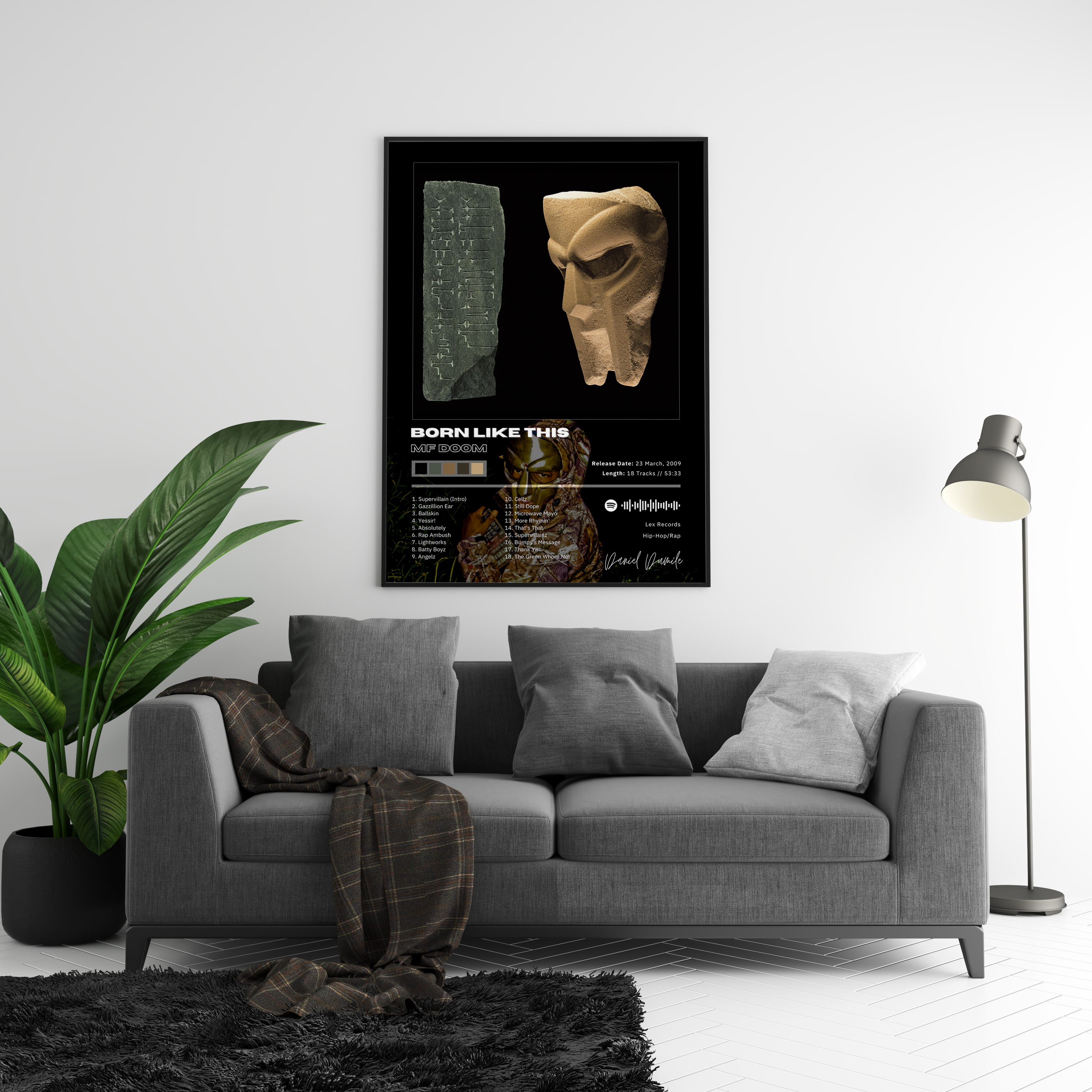 MF DOOM 'BORN LIKE THIS' Album Poster | Hype Posters