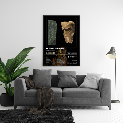MF DOOM 'BORN LIKE THIS' Album Poster | Hype Posters
