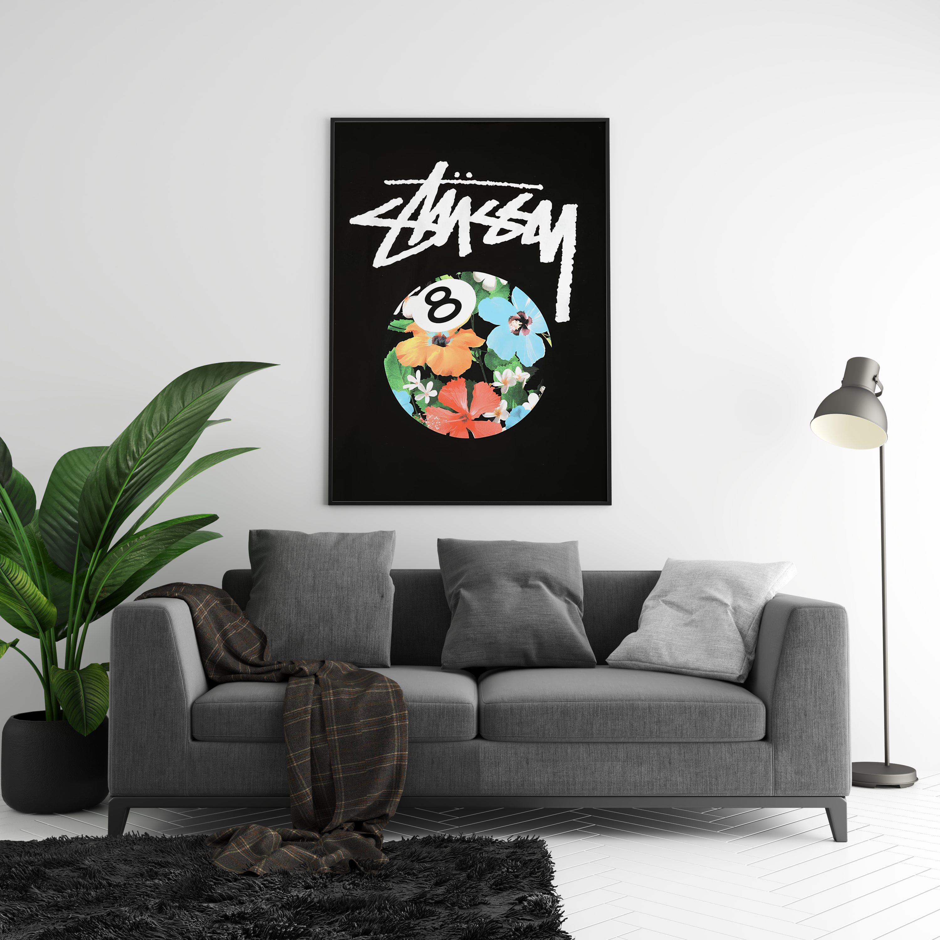 Stussy Flower 8 Ball Poster | Hype Posters