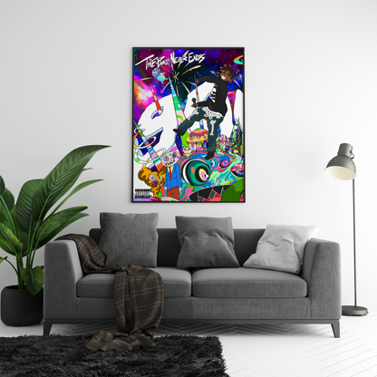 Juice WRLD 'The Party Never Ends' Poster | Hype Posters