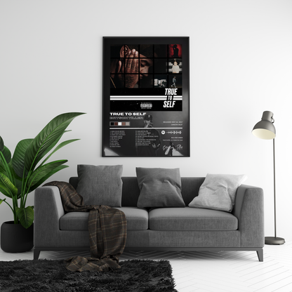 Bryson Tiller 'True To Self' Album Poster | Hype Posters