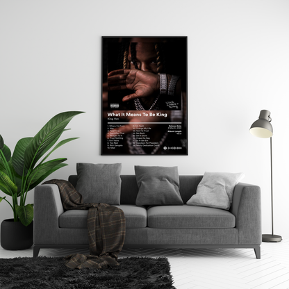 King Von 'What It Means To Be King' Album Poster | Hype Posters