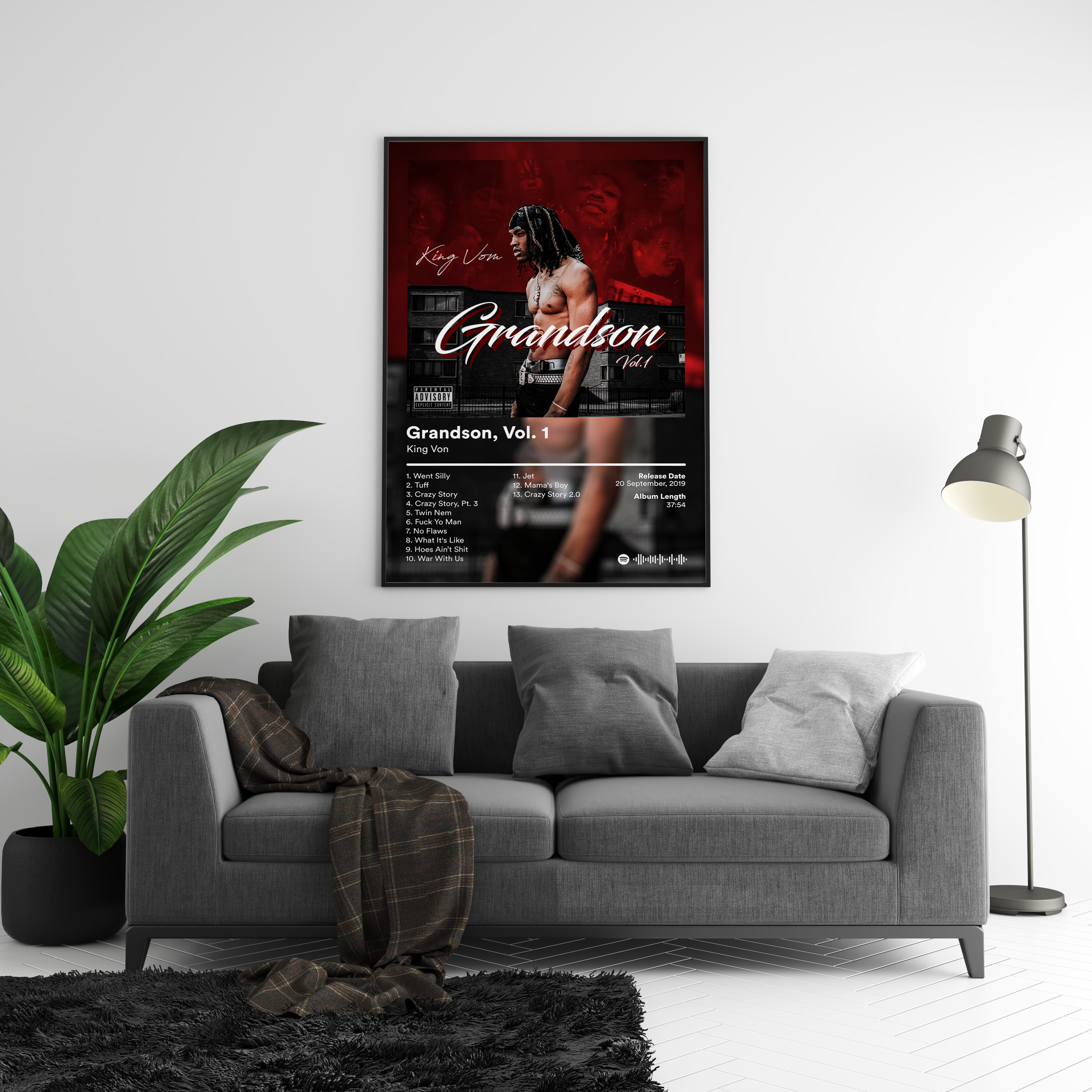 King Von 'Grandson Vol. 1' Album Poster | Hype Posters