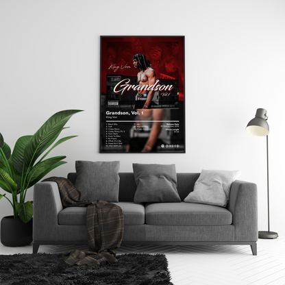 King Von 'Grandson Vol. 1' Album Poster | Hype Posters