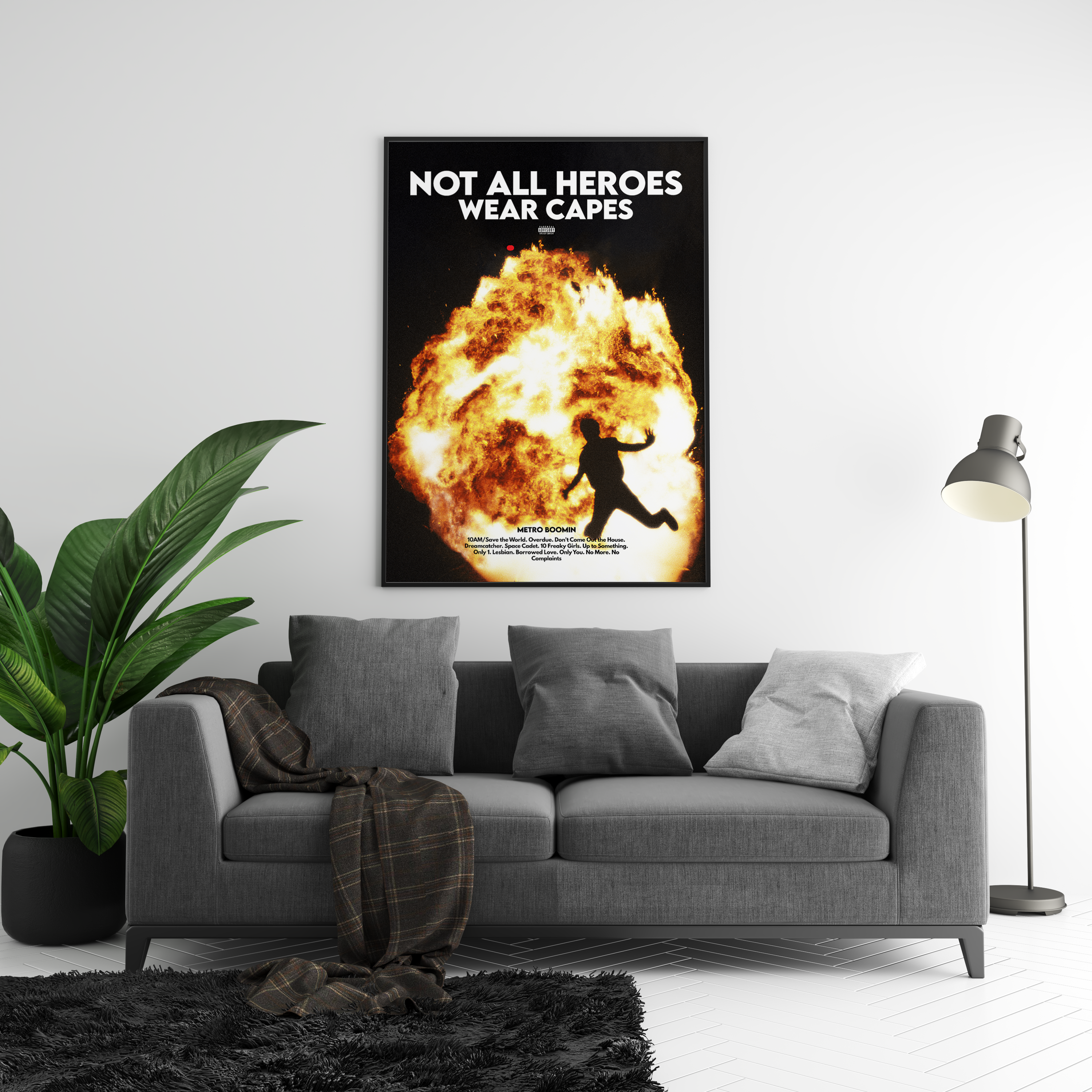 Metro Boomin 'Not All Heroes Wear Capes' Poster | Hype Posters