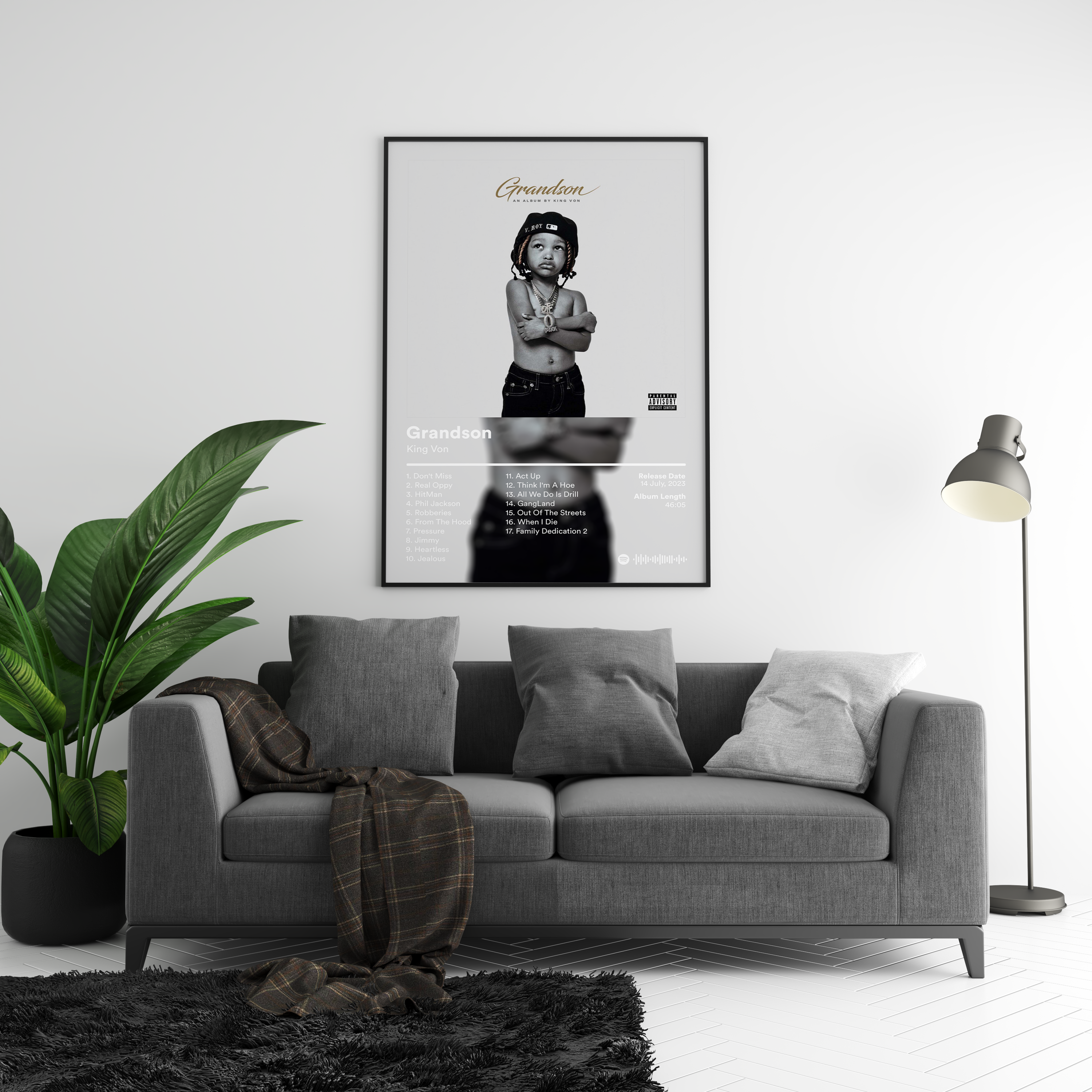 King Von 'Grandson' Album Poster | Hype Posters