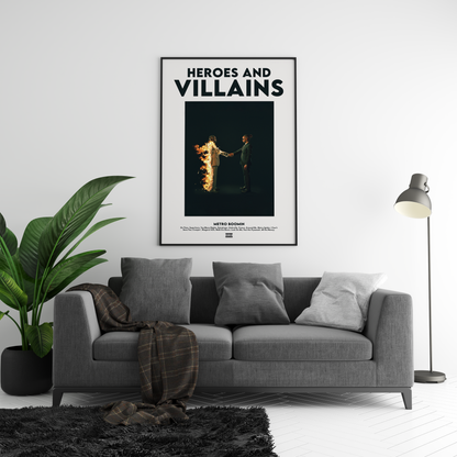 Metro Boomin 'Heroes & Villains' V2 Poster | Hype Posters