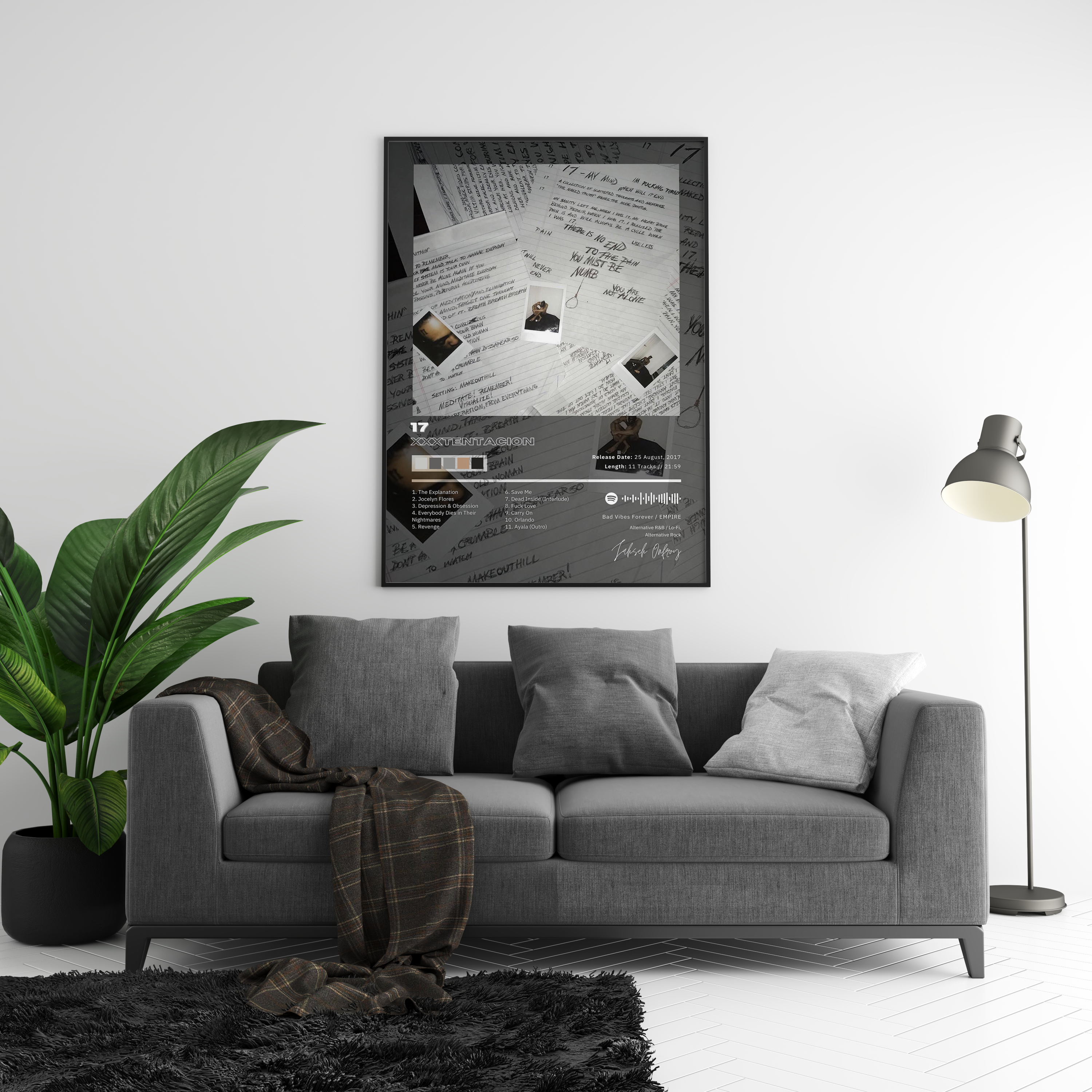 XXXTENTACION '17' Album Poster | Hype Posters