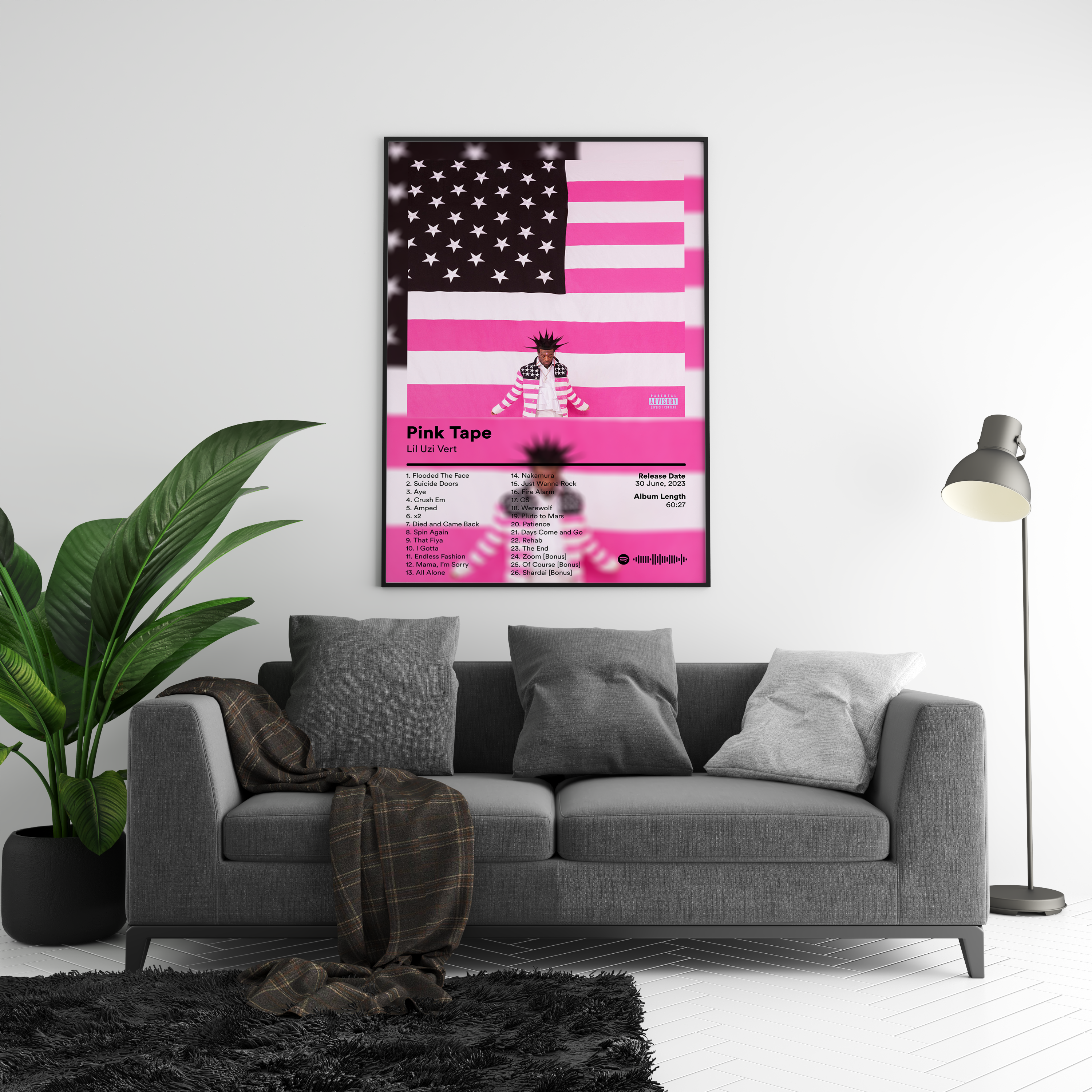 Lil Uzi Vert 'Pink Tape' Album Poster | Hype Posters
