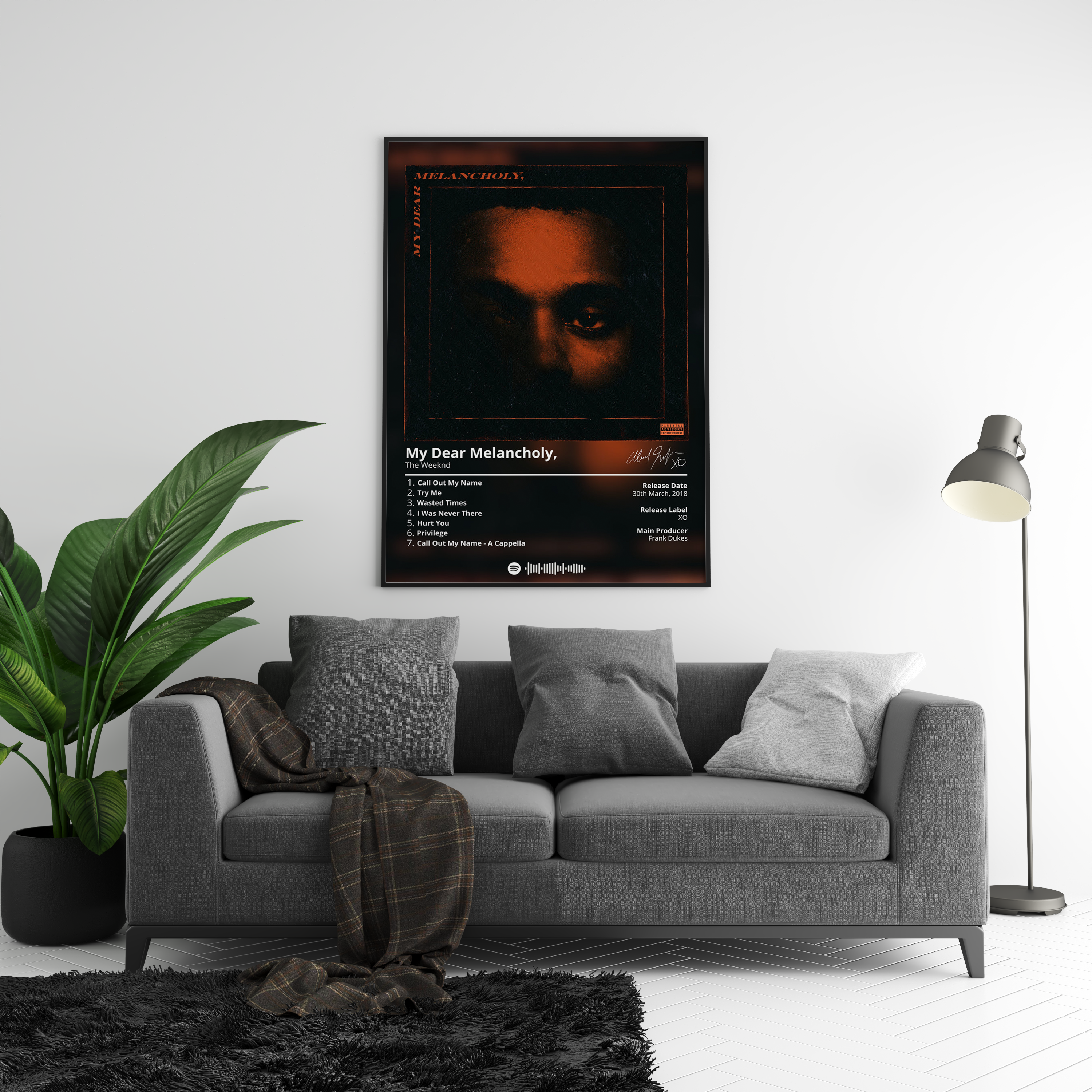 The Weeknd 'My Dear Melancholy' Album Poster | Hype Posters