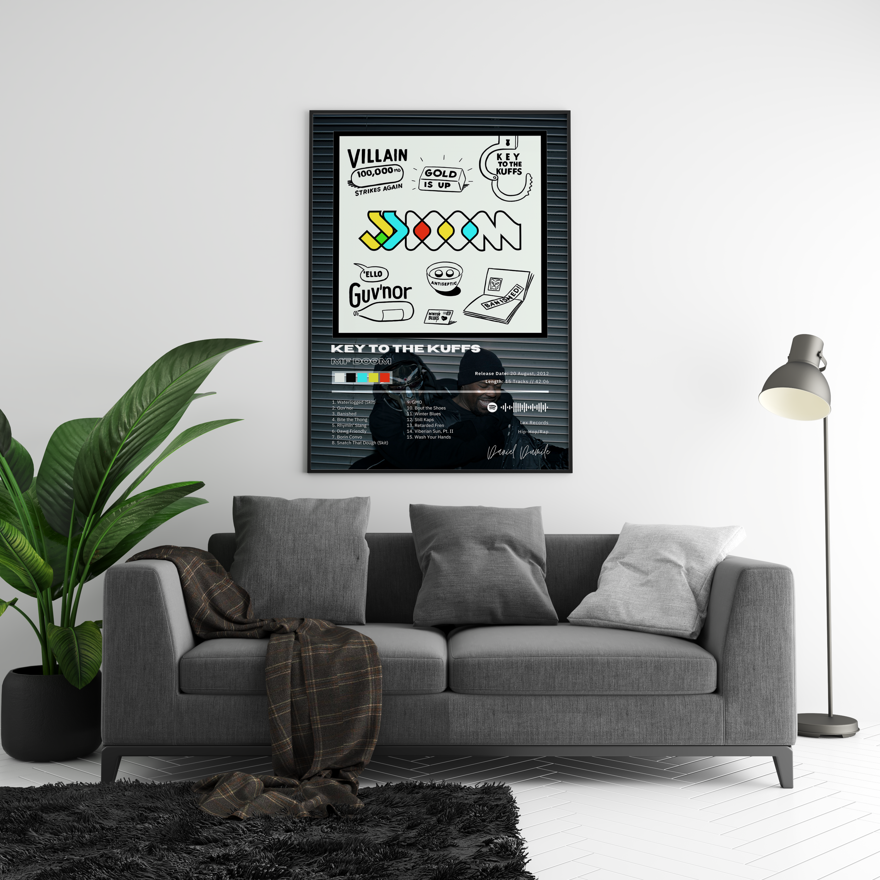 MF DOOM 'Key To The Cuffs' Album Poster | Hype Posters