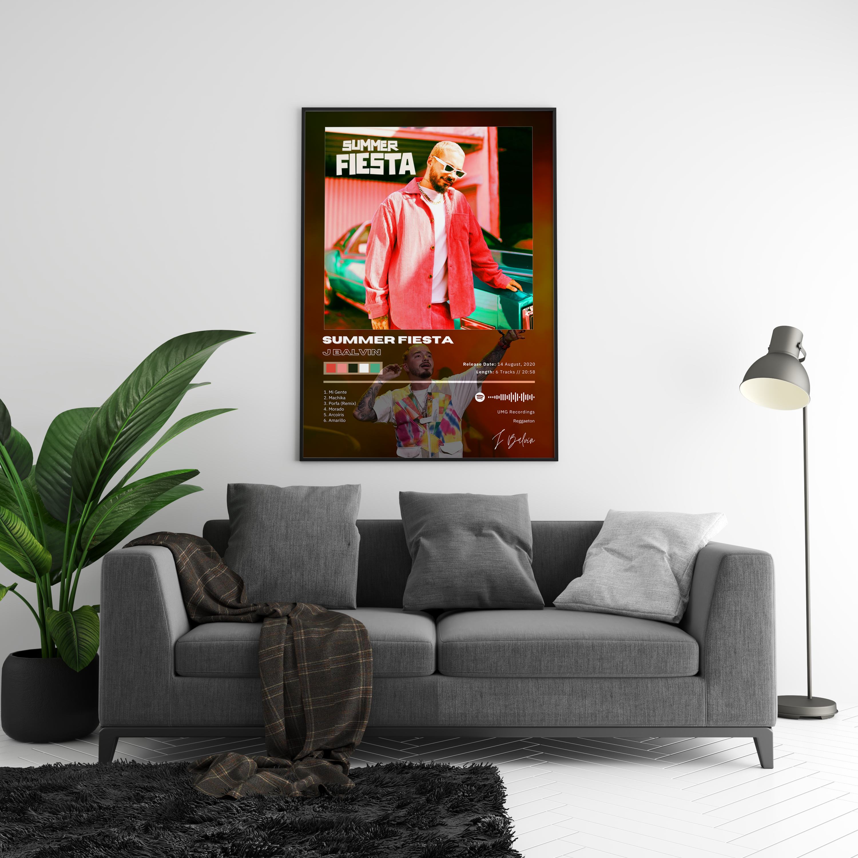 J Balvin 'Summer Fiesta' Album Poster | Hype Posters