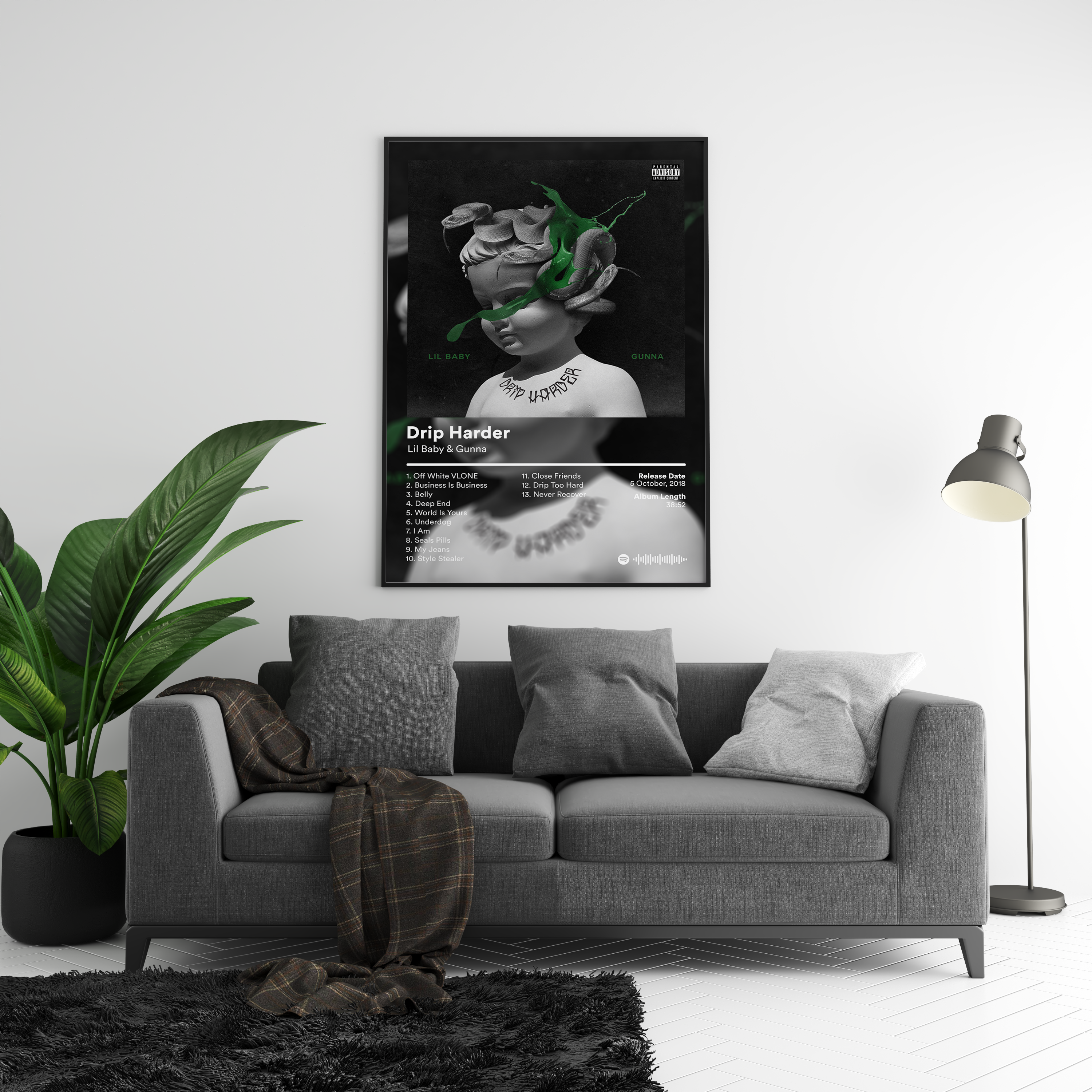 Gunna 'Drip Harder' Album Poster | Hype Posters