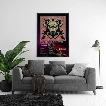 MF DOOM 'THE MOUSE & THE MASK' Album Poster | Hype Posters