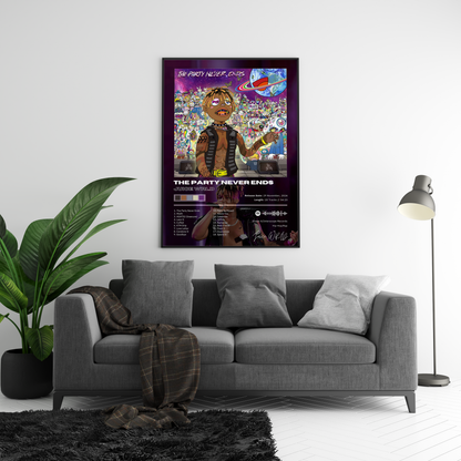 Juice WRLD 'The Party Never Ends' Album Poster | Hype Posters