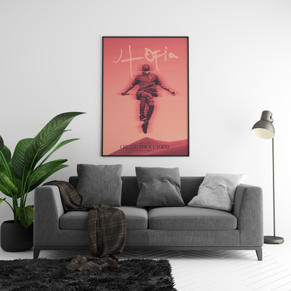 Travis Scott 'Utopia' Retrograde Poster | Hype Posters